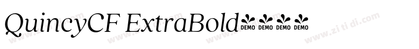 QuincyCF ExtraBold字体转换